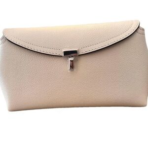 Toteme Beige Leather Clutch